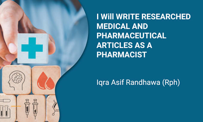 write medical and pharmaceutical articles as a pharmacist