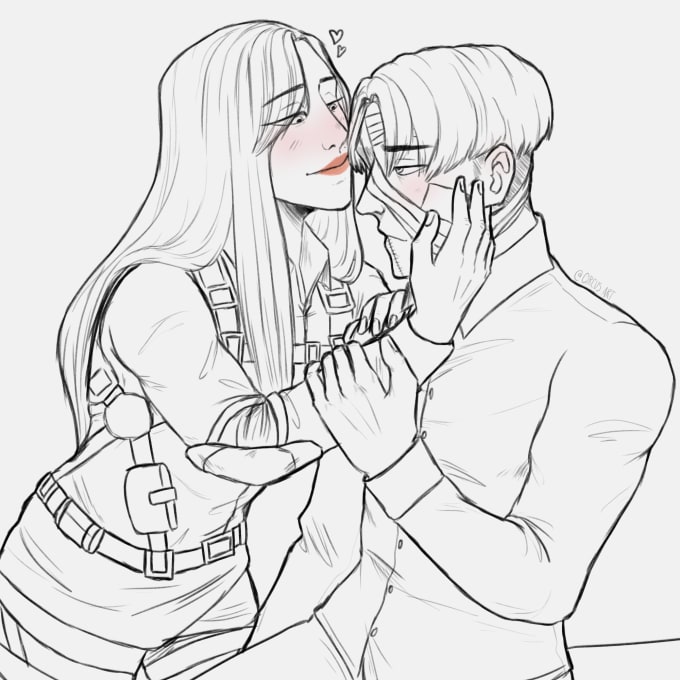 sketch your ocs or fav characters i do oc x canon too