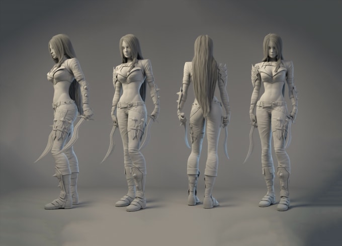 do 3d character modelling, 3d character design, character art