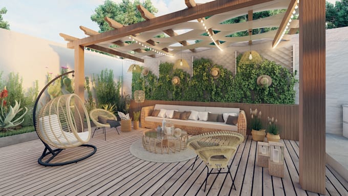 design your garden, backyad, patio, terrace, landscape