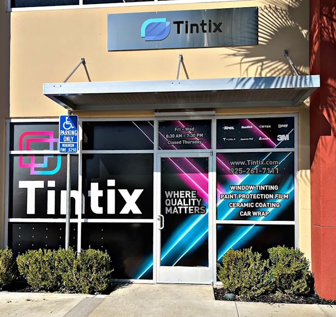 create outstanding shopfront window graphics or wall wraps