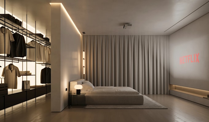 create interior design, 3d renders in 3ds max