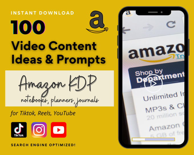 Hire a freelancer to write video prompts and ideas for amazon KDP sellers