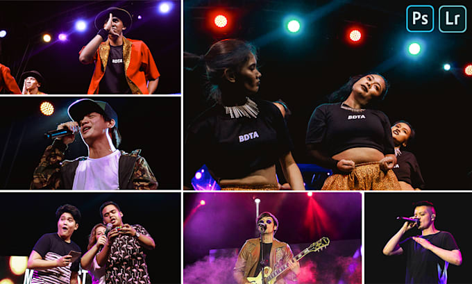 professionally edit your concert photos