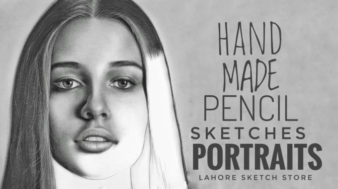 Make pencil sketch portrait in 10 hours by Sharryaly | Fiverr