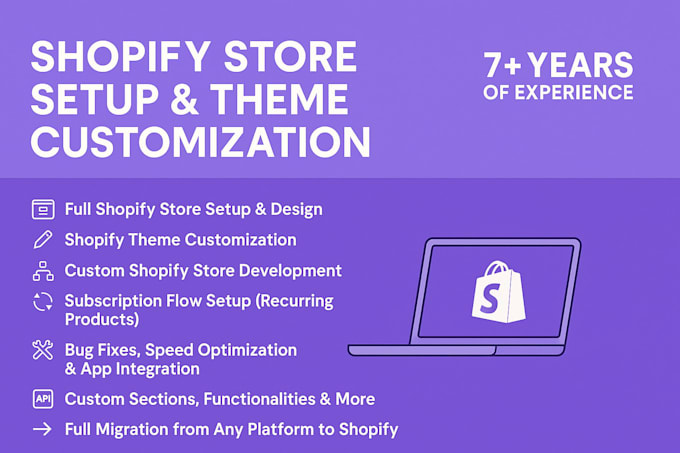 be your shopify store setup expert