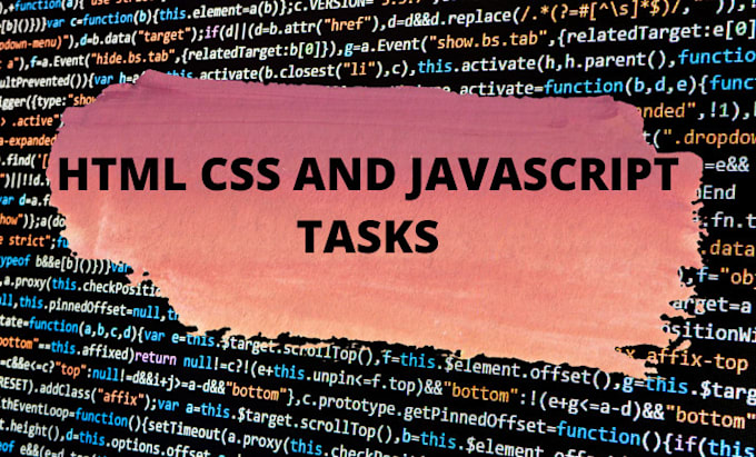 Do html css and javascript task by Godstime87 | Fiverr