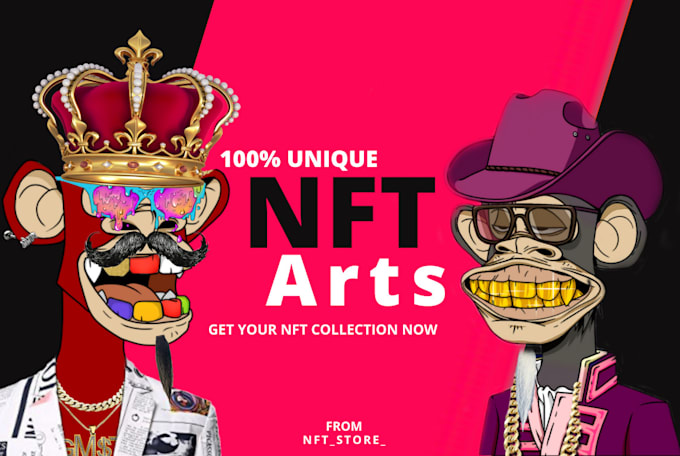 Make an exclusive generated nft art collection by Nft store Fiverr
