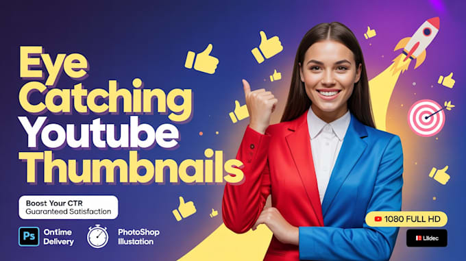 create CTR boosting yt thumbnails using ai and photoshop