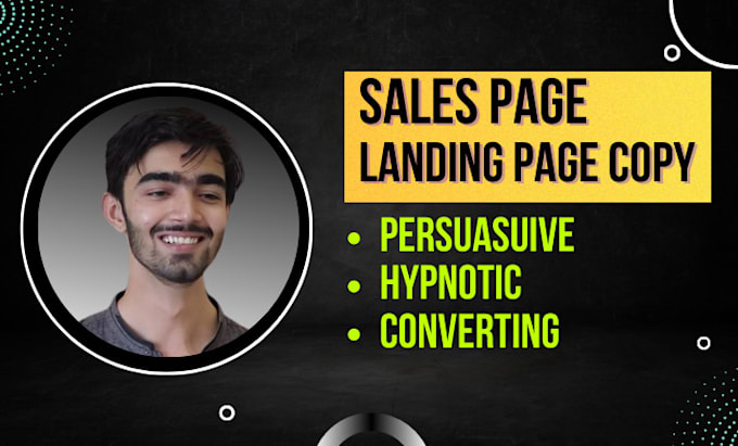 Write your landing page or sales page copy that sells by Jawadali136 ...