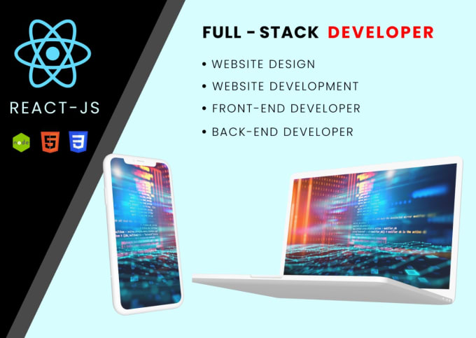 Do front end web development in react js, bootstrap, css javascript by ...
