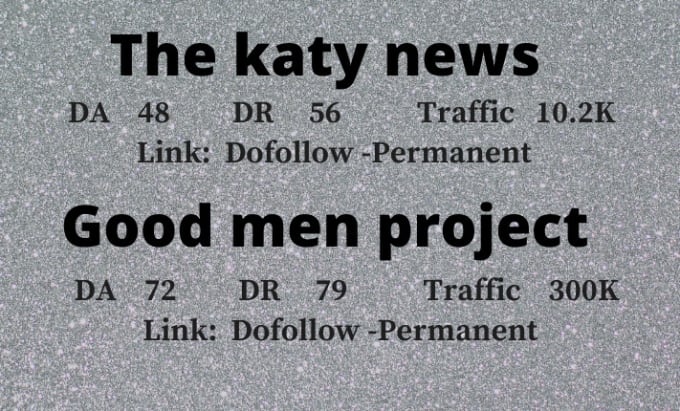 Do Guest Post On The Katy News And Good Men Project By Faradayseo Fiverr