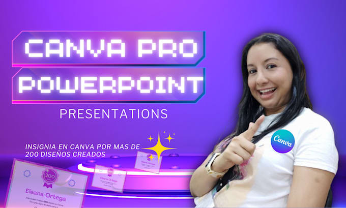 create modern and professional presentations in canva pro