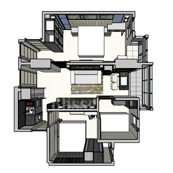 make 3d floor plan in sketchup