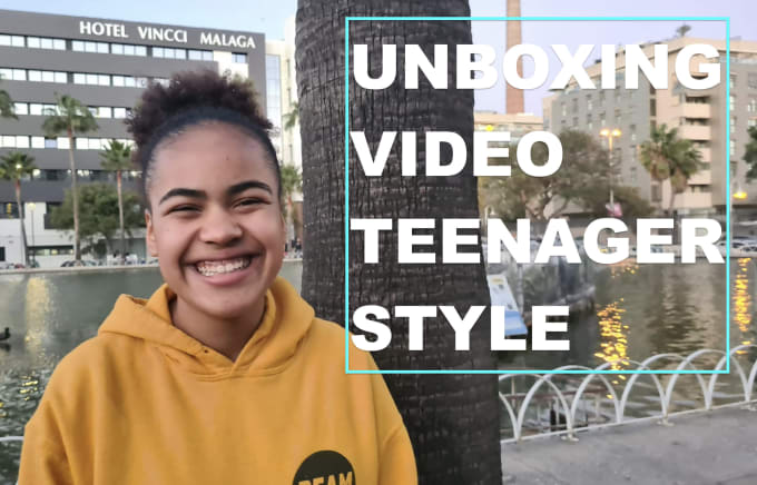 unbox your product teenager girl, in style