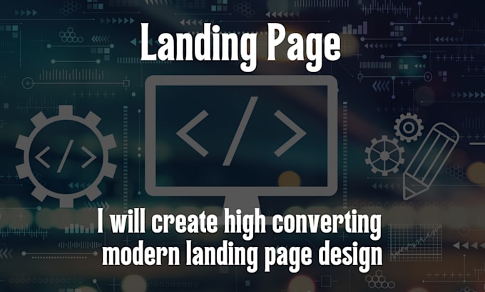 create high converting modern landing page design