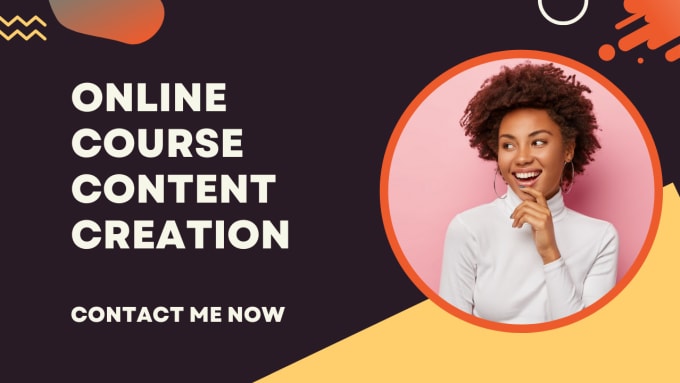 I will create online course content, course development with online course website