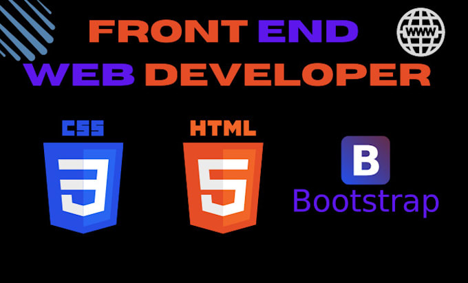 Be your front end web developer html css bootstrap by Ahadghumman | Fiverr