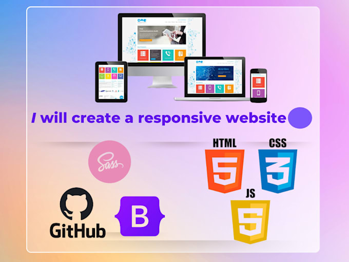 Create a unique site from scratch html css js bootstrap by ...
