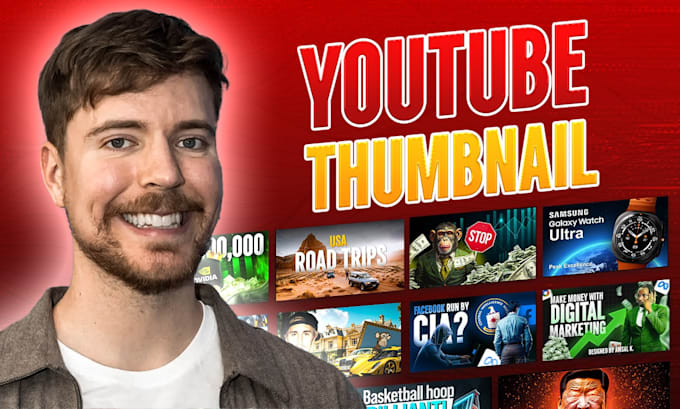 design catchy youtube and gaming thumbnails