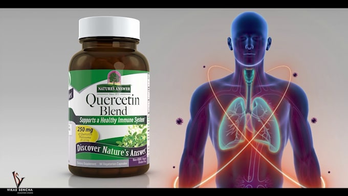 create a professional 3d animation for a supplement product