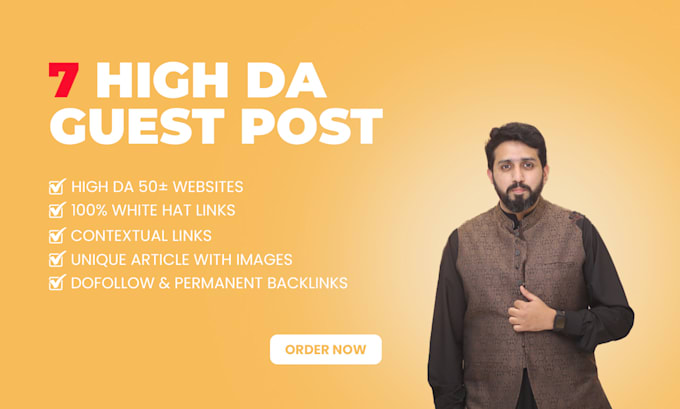 publish 7 guest posts with high da 90 google approved site