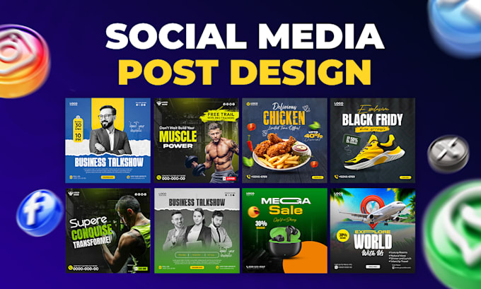 do facebook instagram digital flyer poster banner social media ads post