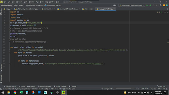 Perform data analysis using python and mysql workbench by ...
