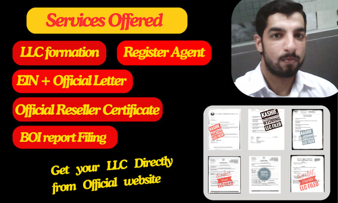do llc registration, c corp, s corp, US company formation, and filing services