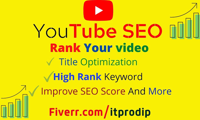 be your youtube SEO expert to improve your video rank