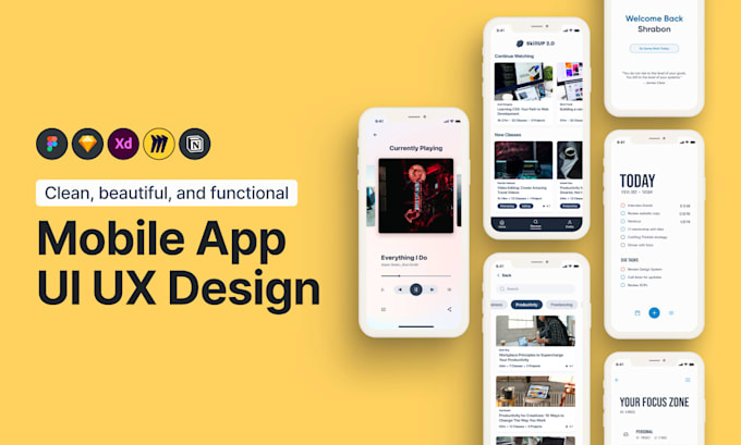 Do mobile app ui ux design for ios or android by Akashdasfx | Fiverr