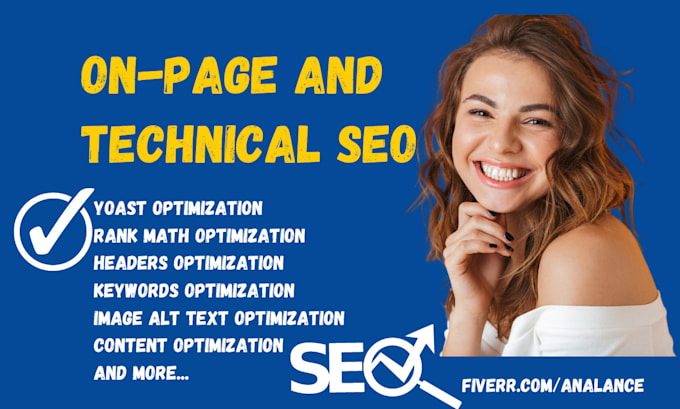 do onpage and technical SEO, for your website