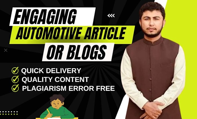 write high quality car blogs and automotive articles