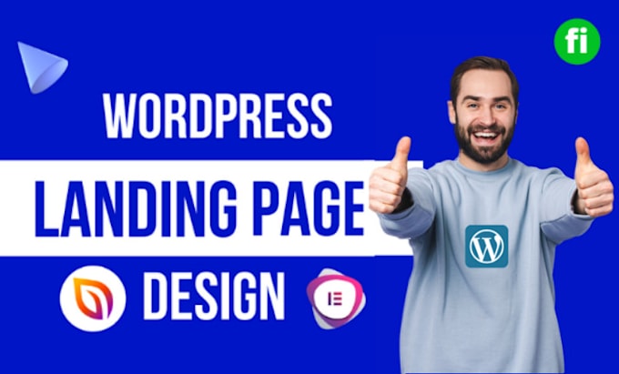 do landing page design by elementor,divi builder,seedprod,astra pro,wpbakery