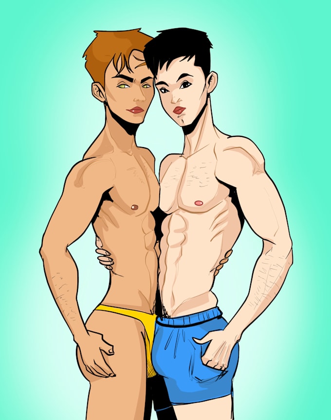 draw a straight or gay not safe for work or erotic art