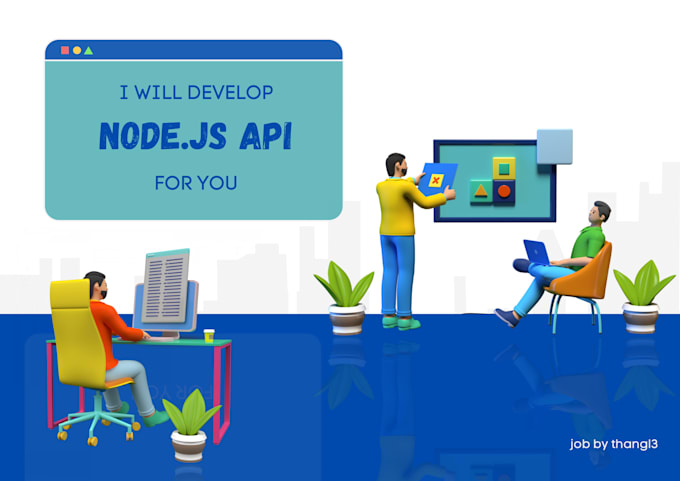 develop nodejs API using ts or js for you