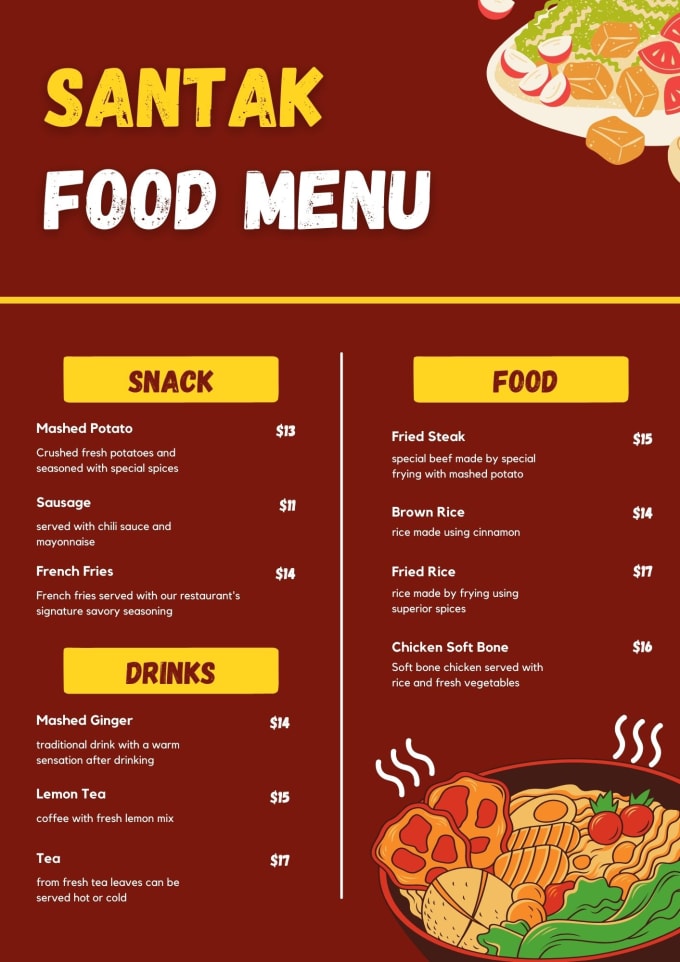create-a-food-menu-food-price-list-restaurant-menu-by-amadede-fiverr