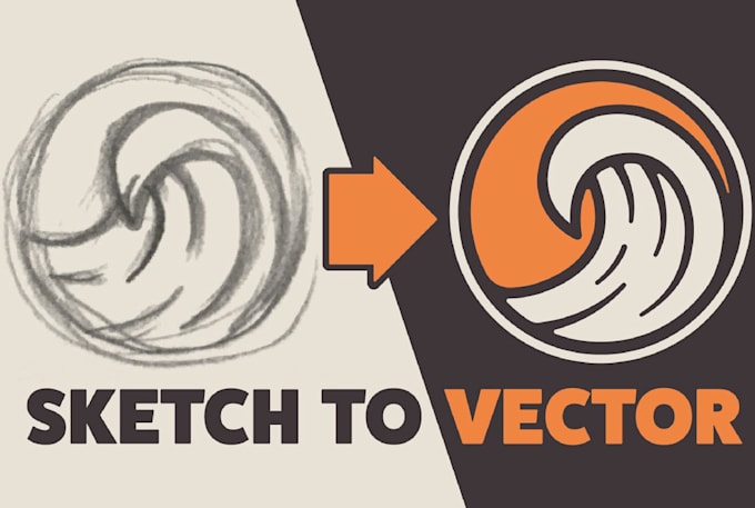 do vector tracing and vector art, convert logo to vector