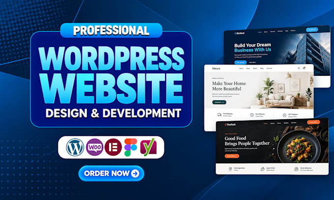design or redesign a responsive wordpress website with elementor