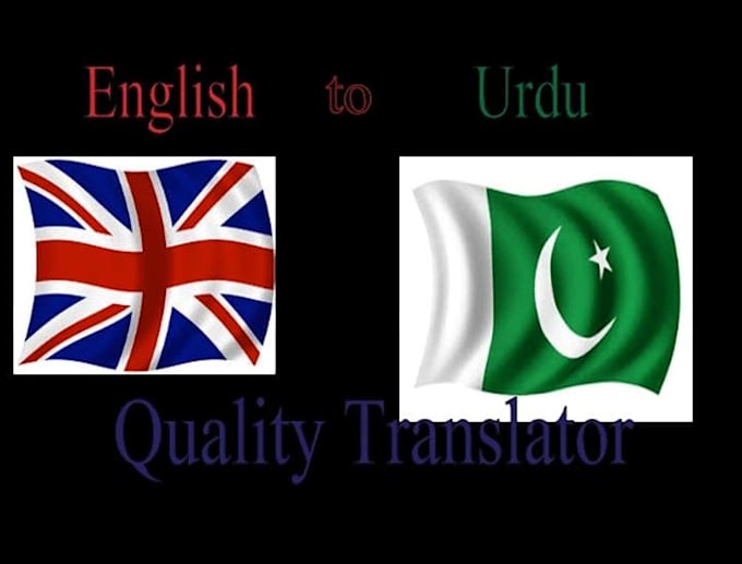 Translate english into urdu by Alina7980 Fiverr
