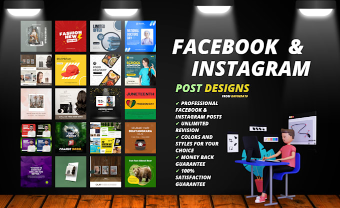 design attractive facebook and instagram posts