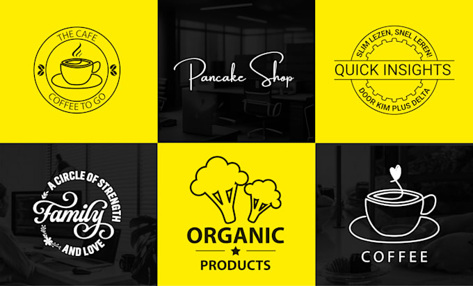 create luxury modern line art text or badge logo design