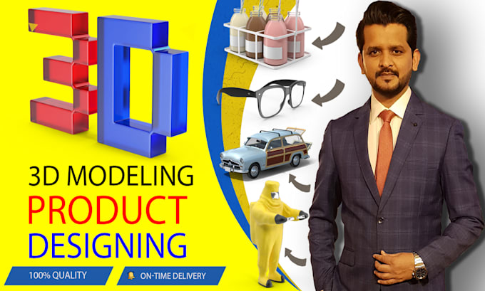 do 3d product modeling, product rendering and 3d cad design