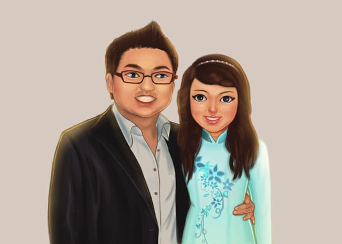 Create you full color character portrait by Jennagueiro | Fiverr