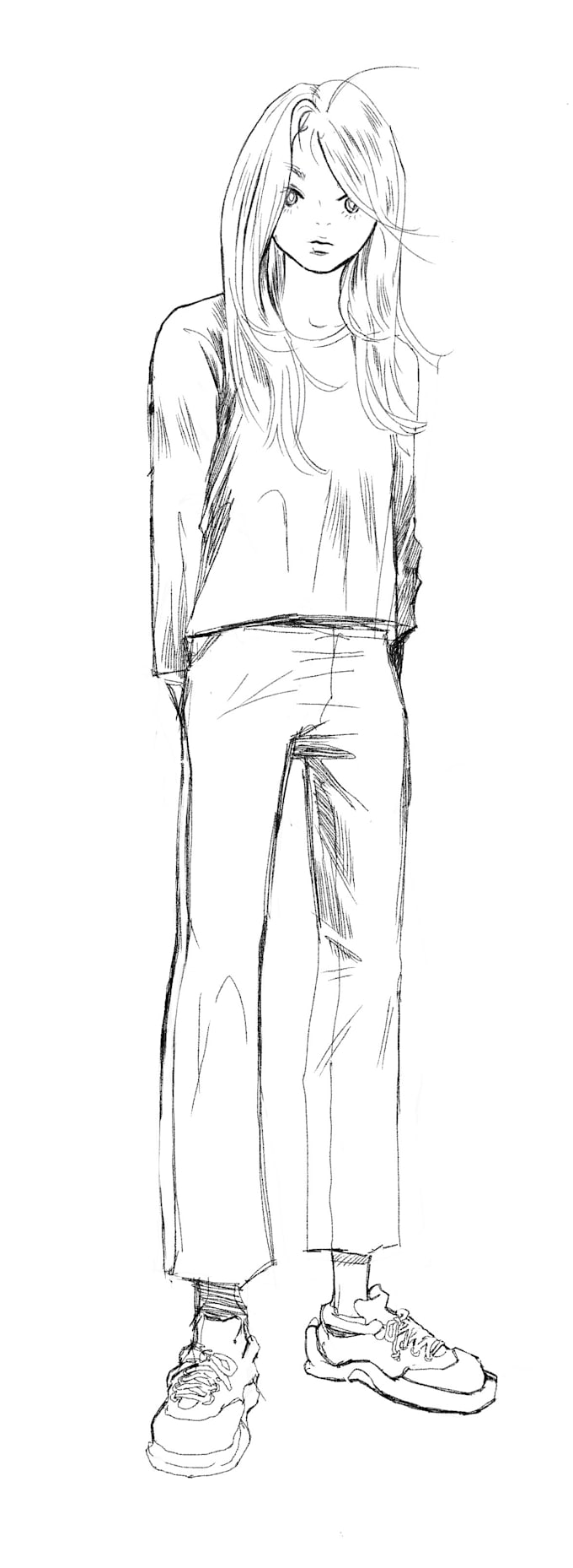 Draw an line art, sketchy illustration by Vye12studio Fiverr