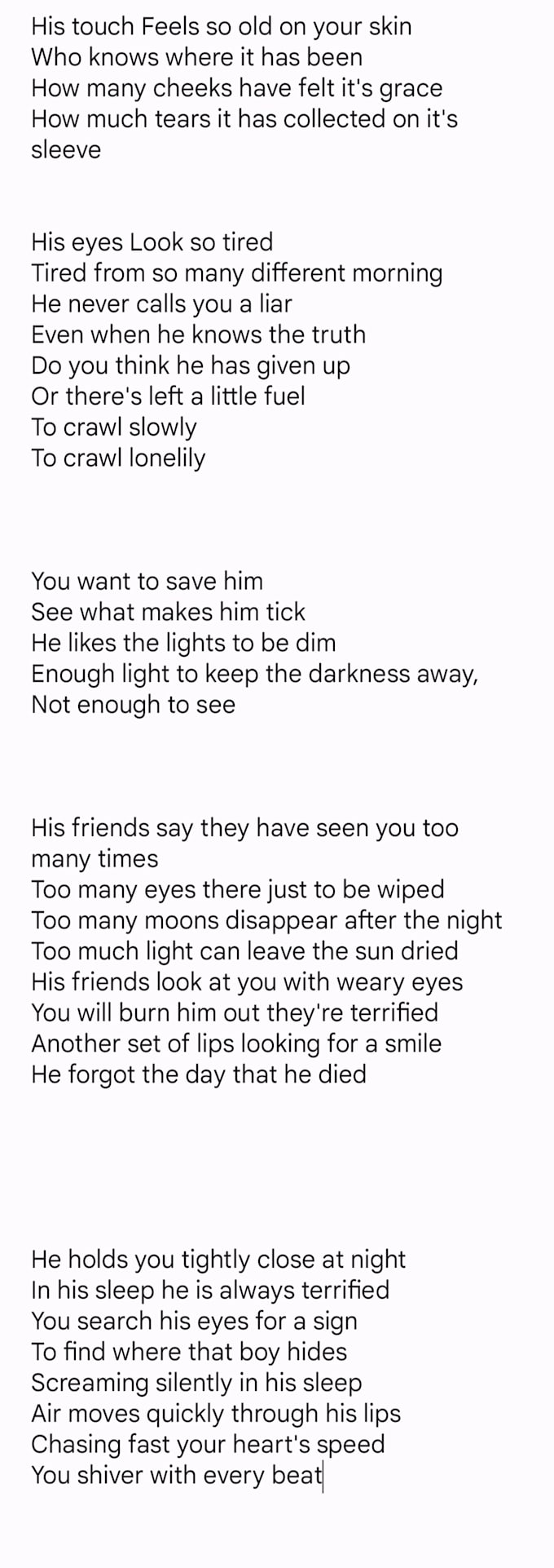 write poems on your behalf