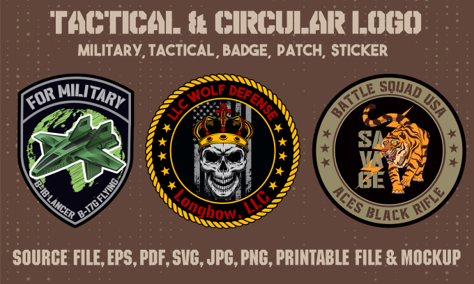 Créer une armée de crâne, militaire, airsoft, patchs de moral, patch  d'insigne de logo tactique