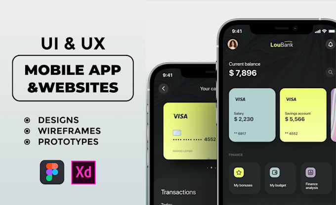 Design ui ux for mobile and websites using figma by Mcreatigner | Fiverr