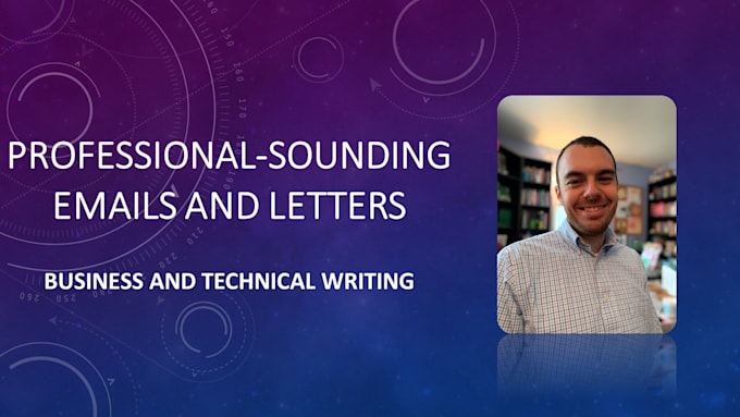 write a professional sounding email or letter