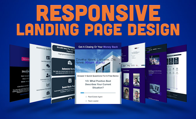 Design a fully responsive landing page for your business by Dylanbahe ...